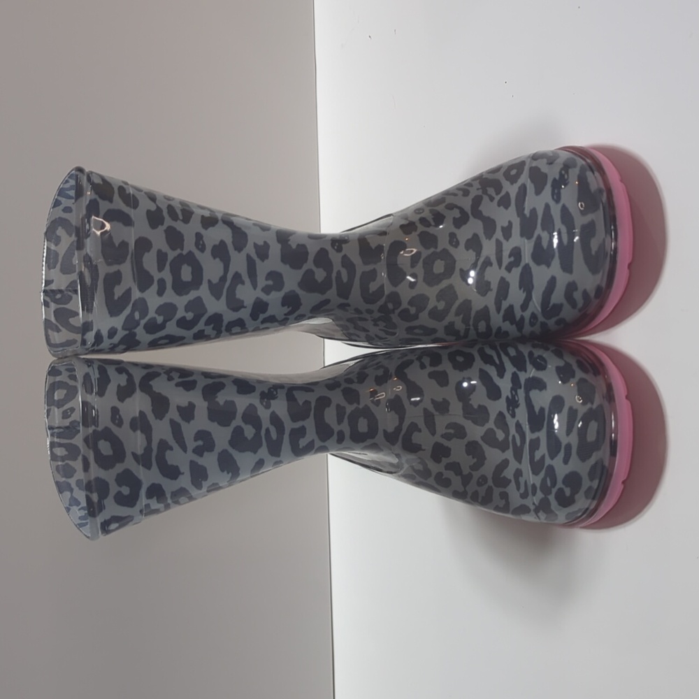Roma Abel Kid's Leopard Print Rain Boots Size 13 - Picture 5 of 14